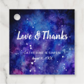 愛と水の色感謝してい銀河系星の星の星の フェイバータグ (正面)