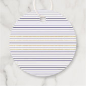 愛と水感謝してい色の船酔いビーチ結婚式 フェイバータグ (裏面)