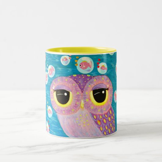 愛と泡立つこと ツートーンマグカップ (中央)