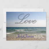 愛と海 招待状 (正面)