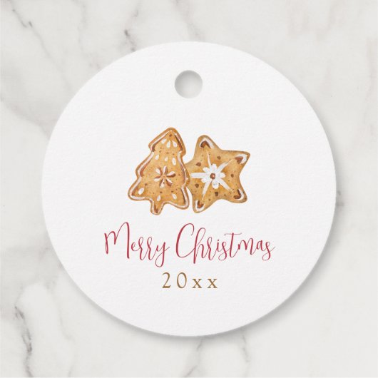 愛と焼いたジンジャーブレッドリースクリスマス フェイバータグ (裏面)