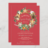 愛と焼いたGingerbread Cookie交換 招待状 (正面/裏面)