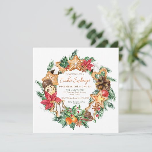 愛と焼いたGingerbread Cookie交換 招待状 (スタンド正面)