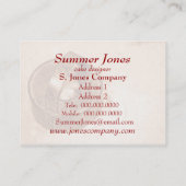 愛と焼けること。 ビスケットのカッター 名刺 (裏面)