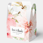 愛と牡丹感謝していピンクの水の色のフローラの好意 フェイバーボックス (オープン)