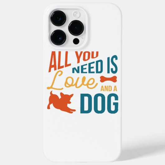 愛と犬があればそれでいい Case-Mate iPhoneケース (裏面)