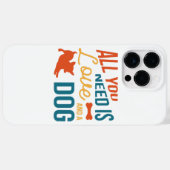 愛と犬があればそれでいい Case-Mate iPhoneケース (裏面 (横))