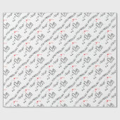 愛と犬が必要だ！グラフィック ラッピングペーパー (フラット)