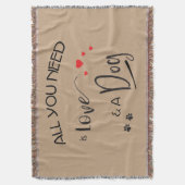 愛と犬が必要だ！スローブランケット スローブランケット (正面縦)