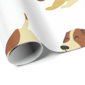 「愛と犬」をテーマ ラッピングペーパー (ロールコーナー)