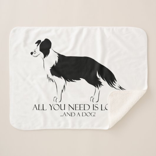 愛と犬 シェルパブランケット (正面(横))