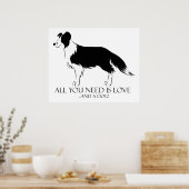 愛と犬 ポスター (キッチン)