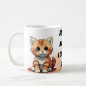 愛と猫があればそれでいい コーヒーマグカップ (左)