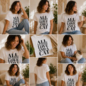 愛と猫さえあればそれでいいのよ Tシャツ