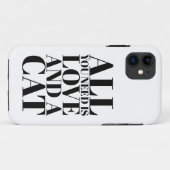 愛と猫さえあればそれでいい Case-Mate iPhoneケース (裏面(横))