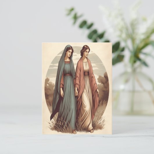 愛と献身を通して進むルスの希望に満ちた旅 ポストカード (スタンド正面)