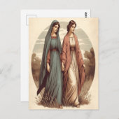 愛と献身を通して進むルスの希望に満ちた旅 ポストカード (正面/裏面)