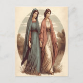 愛と献身を通して進むルスの希望に満ちた旅 ポストカード (正面)