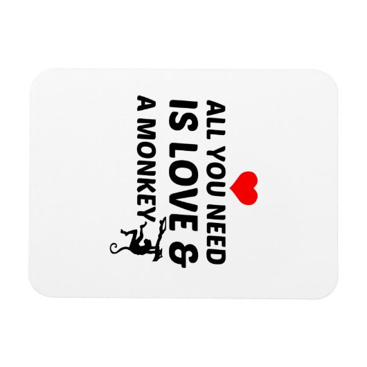 愛と猿 マグネット (横)