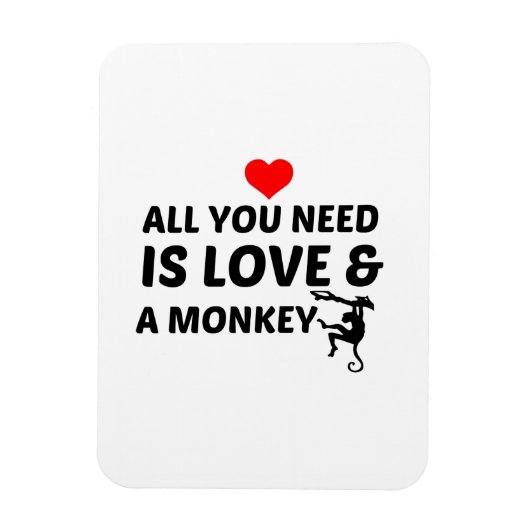 愛と猿 マグネット (縦)