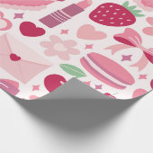 愛と甘さのパターン ラッピングペーパー (角)