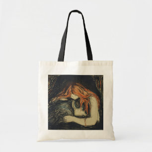 愛と痛み(吸血鬼) (by Edvard Munch) トートバッグ