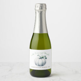 愛と白い感謝していかぼちゃで スパークリングワインラベル