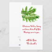 愛と真実のクリスマスウィッシュ。ホリデーカード シーズンカード (正面/裏面)