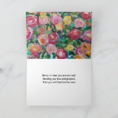 愛と祈りの言葉すぐにカードを取得 カード (内部)