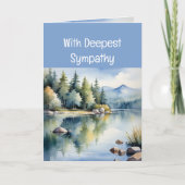 愛と祈りの言葉の送信悔やみや弔慰時間 カード (正面)