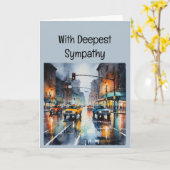 愛と祈りの言葉の送信悔やみや弔慰時間 カード (黄色い花)