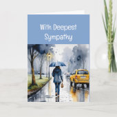 愛と祈りの言葉の送信悔やみや弔慰時間 カード (正面)