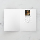 愛と祈りの言葉を送る最深悔やみや弔慰 カード (内部)