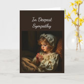 愛と祈りの言葉を送る最深悔やみや弔慰 カード (黄色い花)