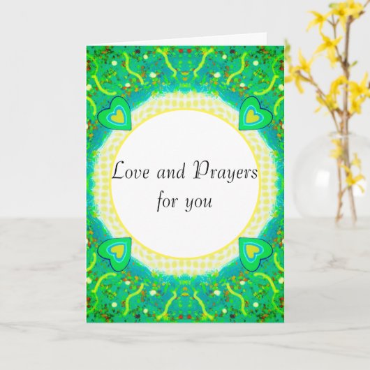 愛と祈りを込めて カード (黄色い花)