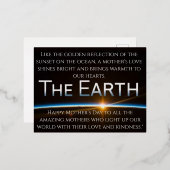 愛と祝福に満ちた素敵な母の日をお過ごしください 箔シーズンポストカード (正面/裏面)