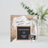 愛と科学ソノグラムのプレガナンシーで作られたIVF 案内状 (スタンド正面)