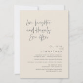 愛と笑いと楽しいその後モダンも 招待状 (正面)