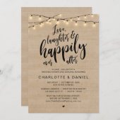 愛と笑いと楽しいその後結婚の 招待状 (正面/裏面)