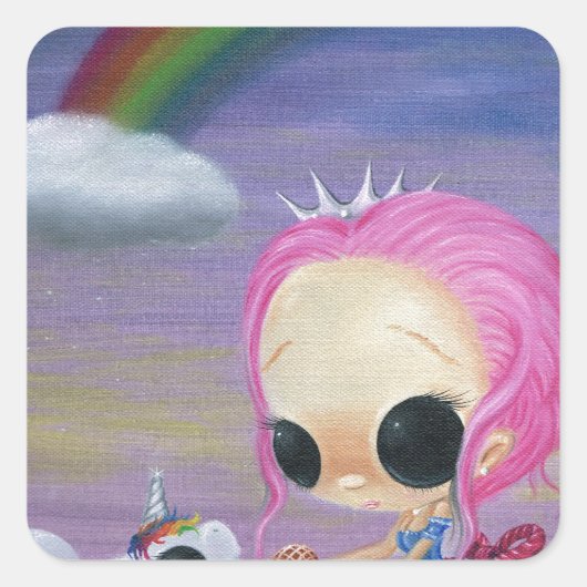 愛と笑いのみ スクエアシール (正面)