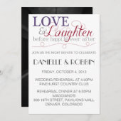 愛と笑いのリハーサル招待状 招待状 (正面/裏面)