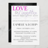 愛と笑いのリハーサル招待状 招待状 (正面/裏面)