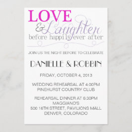愛と笑いのリハーサル招待状 招待状