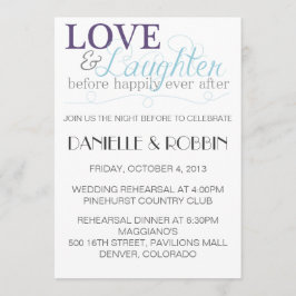 愛と笑いのリハーサル招待状 招待状