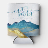 愛と笑いの喜びを祝って 幸せいっぱいのウェディング 缶クーラー (正面)