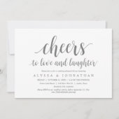 愛と笑いの応援、結婚のリハーサル 招待状 (正面)