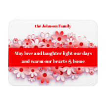 愛と笑いの暖かいハート&ホームフラワー