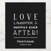 愛と笑いブラック結婚ズ ワインラベル (シングルラベル)