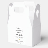 愛と笑い、そしてスナックの後結婚のお菓子 フェイバーボックス (オープン)