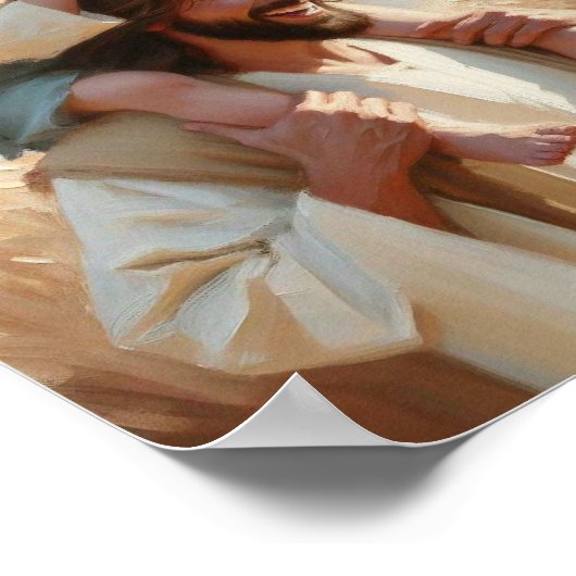 愛と笑い – Jesus with Children Digital Ch ポスター (角)